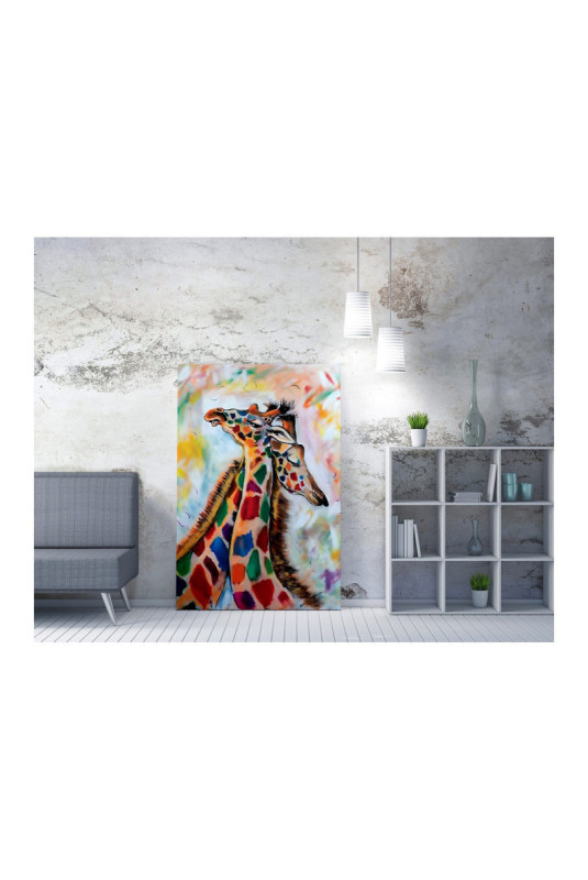 Peinture décorative sur toile - Multicolore