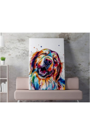 Peinture décorative sur toile - Multicolore