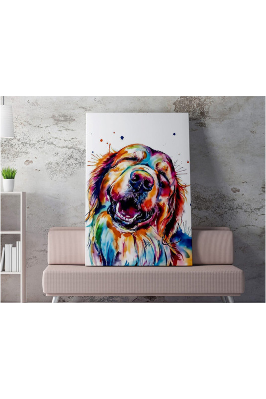 Peinture décorative sur toile - Multicolore