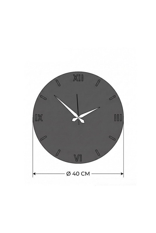 Horloge murale décorative en verre - Multicolore