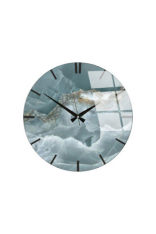 Horloge murale décorative en verre - Multicolore