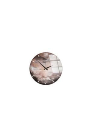 Horloge murale décorative en verre - Multicolore