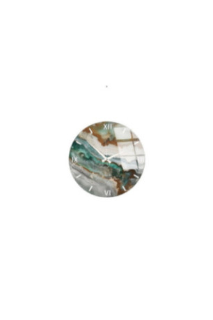 Horloge murale décorative en verre - Multicolore