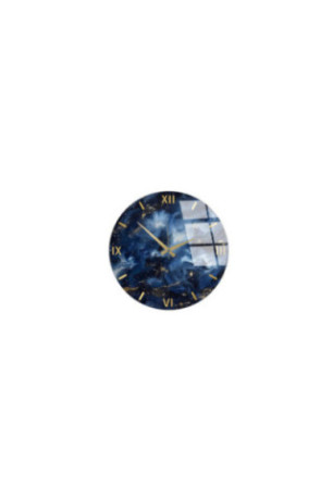 Horloge murale décorative en verre - Multicolore