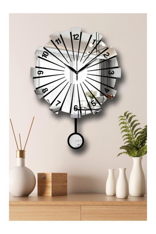 Horloge murale décorative - Argent