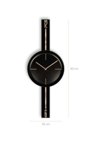 Horloge murale décorative - Noir
