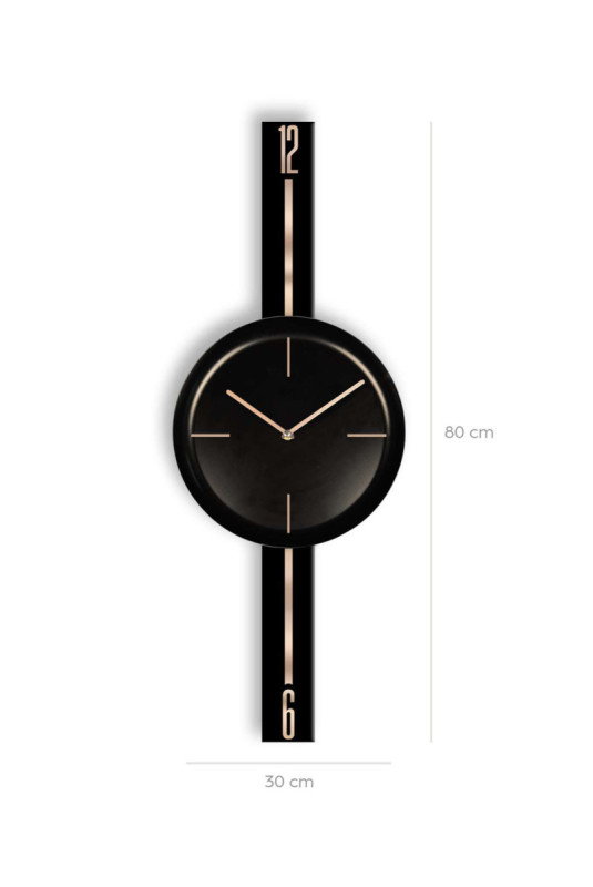 Horloge murale décorative - Noir