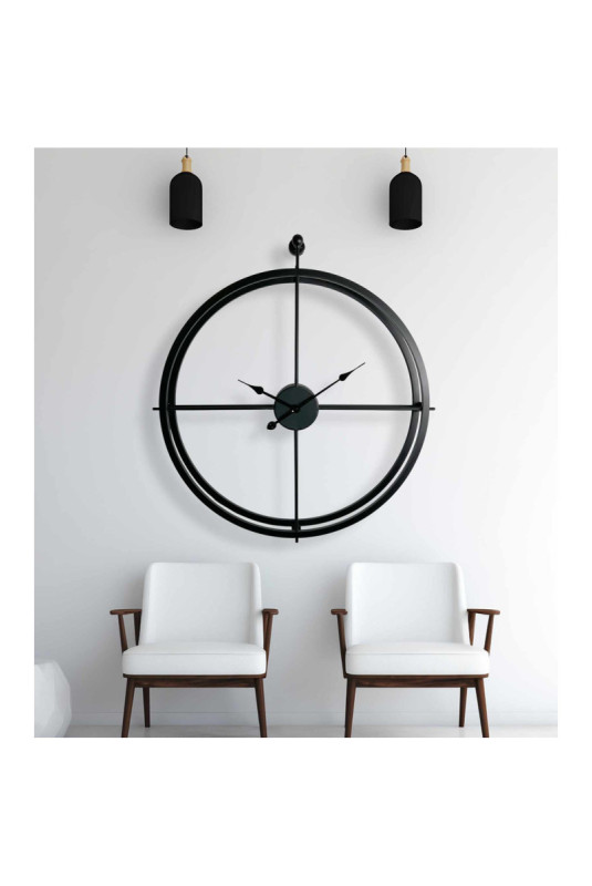 Horloge murale décorative en métal - Multicolore