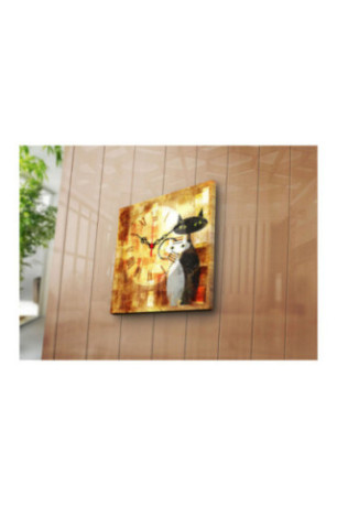 Horloge murale décorative en toile - Multicolore