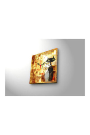 Horloge murale décorative en toile - Multicolore