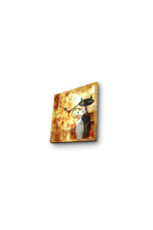 Horloge murale décorative en toile - Multicolore