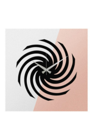 Horloge murale décorative en métal - Noir