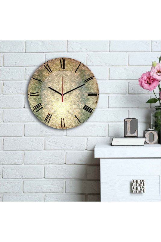Horloge décorative en MDF - Multicolore