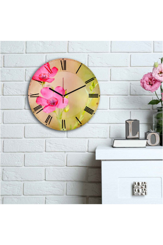 Horloge décorative en MDF - Multicolore