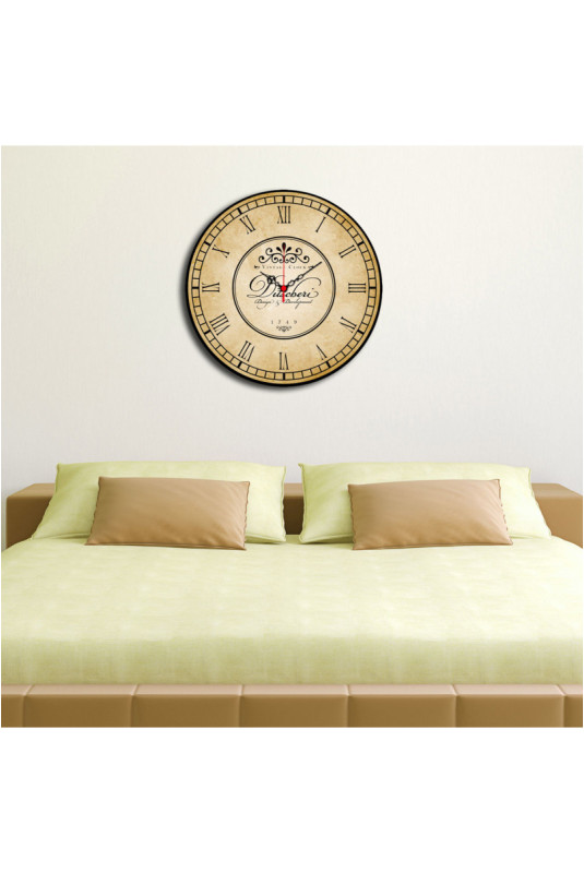 Horloge décorative en MDF - Multicolore