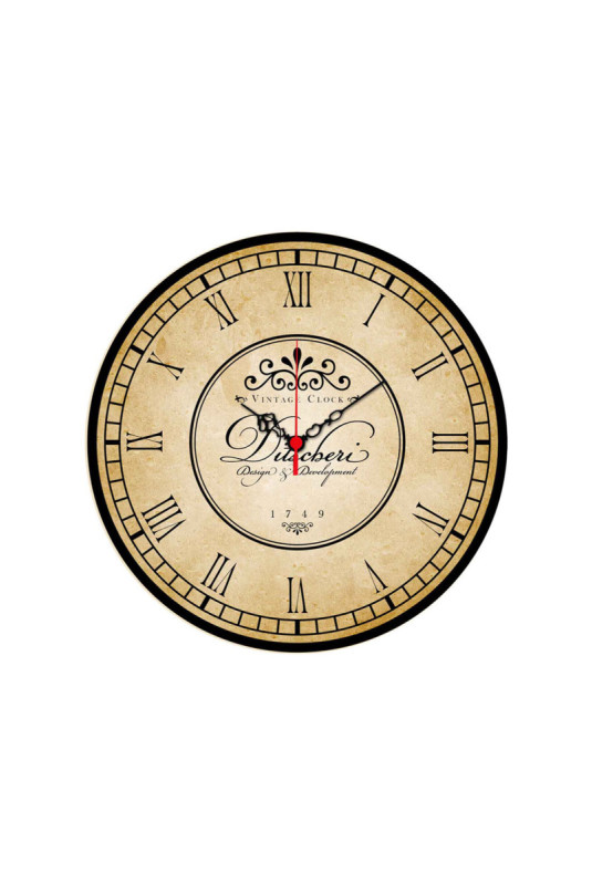 Horloge décorative en MDF - Multicolore