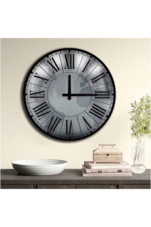 Horloge décorative en MDF - Multicolore
