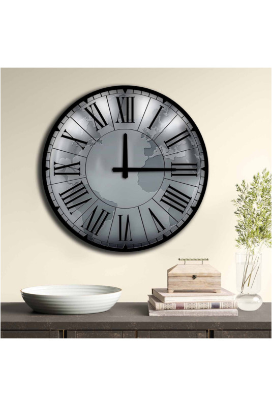 Horloge décorative en MDF - Multicolore