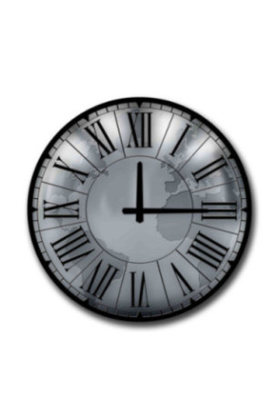 Horloge décorative en MDF - Multicolore