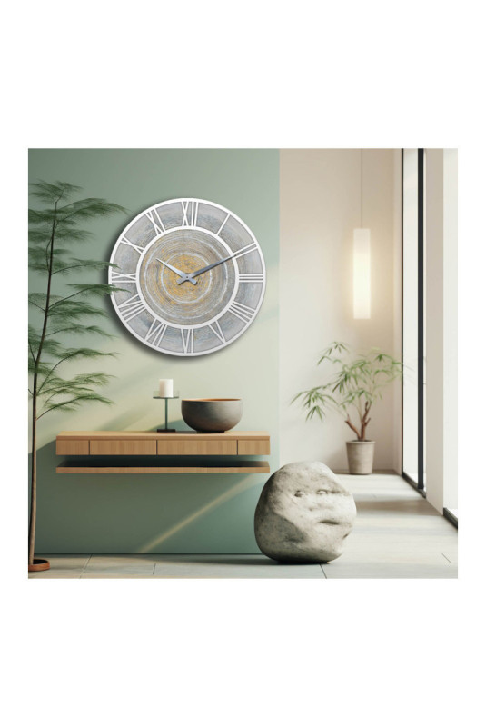 Horloge décorative en MDF - Multicolore