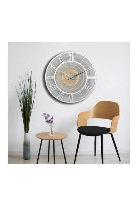 Horloge décorative en MDF - Multicolore