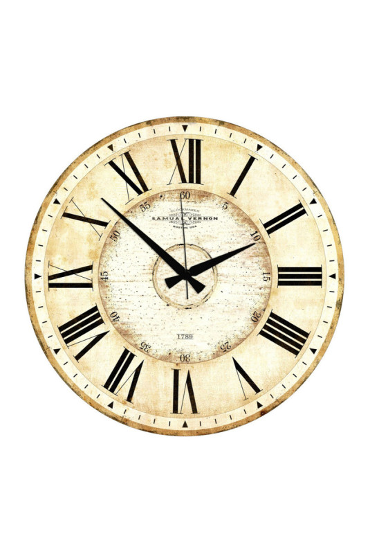 Horloge décorative en MDF - Multicolore