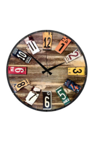 Horloge décorative en MDF - Multicolore