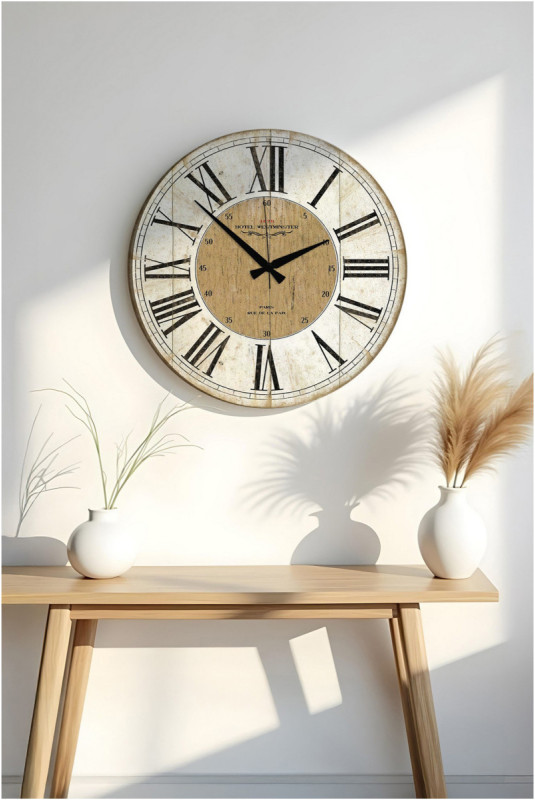 Horloge décorative en MDF - Multicolore