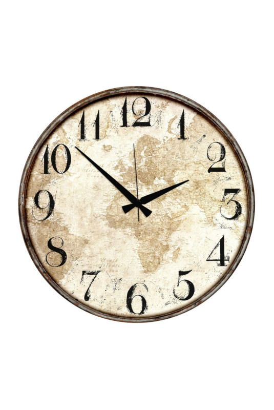 Horloge décorative en MDF - Multicolore