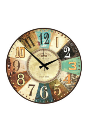 Horloge décorative en MDF - Multicolore