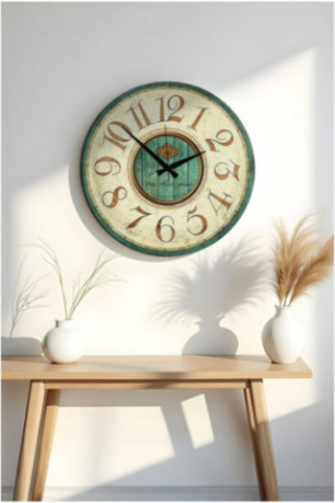 Horloge décorative en MDF - Multicolore