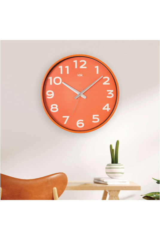 Horloge murale décorative - Orange