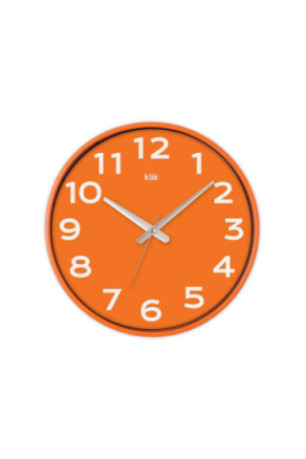 Horloge murale décorative - Orange