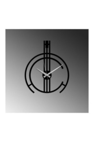 Horloge murale décorative en métal - Noir