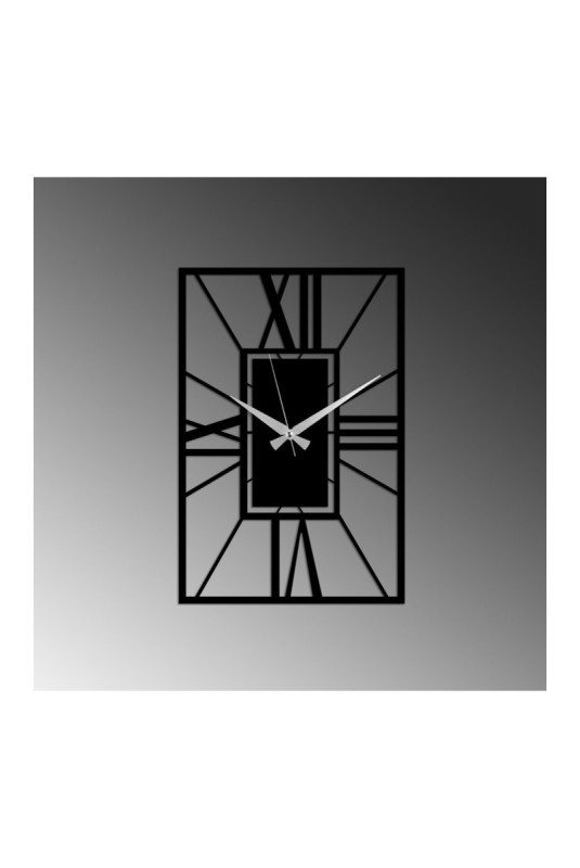 Horloge murale décorative en métal - Noir