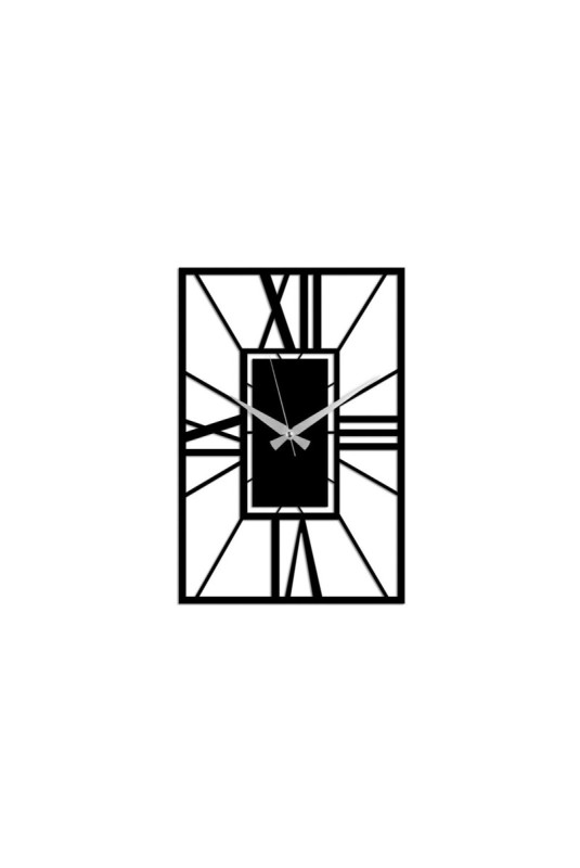 Horloge murale décorative en métal - Noir