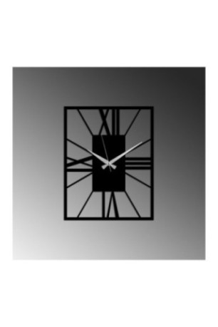 Horloge murale décorative en métal - Noir