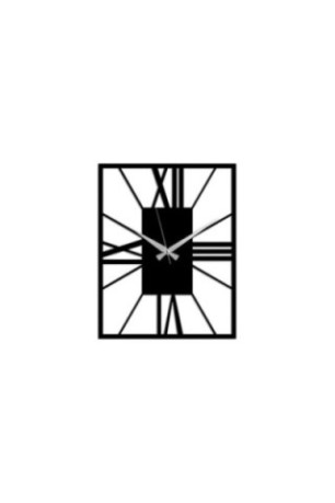 Horloge murale décorative en métal - Noir