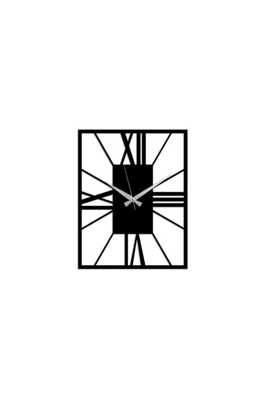 Horloge murale décorative en métal - Noir