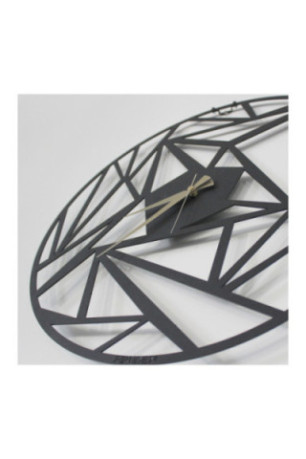 Horloge murale décorative en métal - Noir