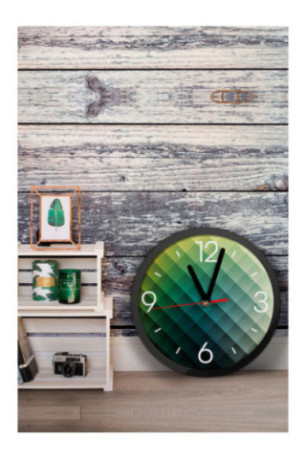Horloge décorative en MDF - Multicolore