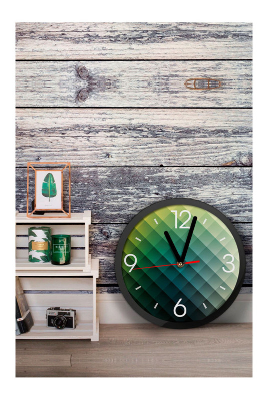 Horloge décorative en MDF - Multicolore