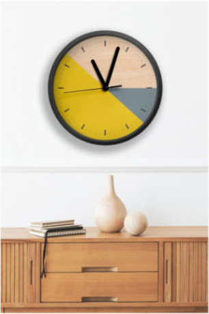 Horloge décorative en MDF - Multicolore