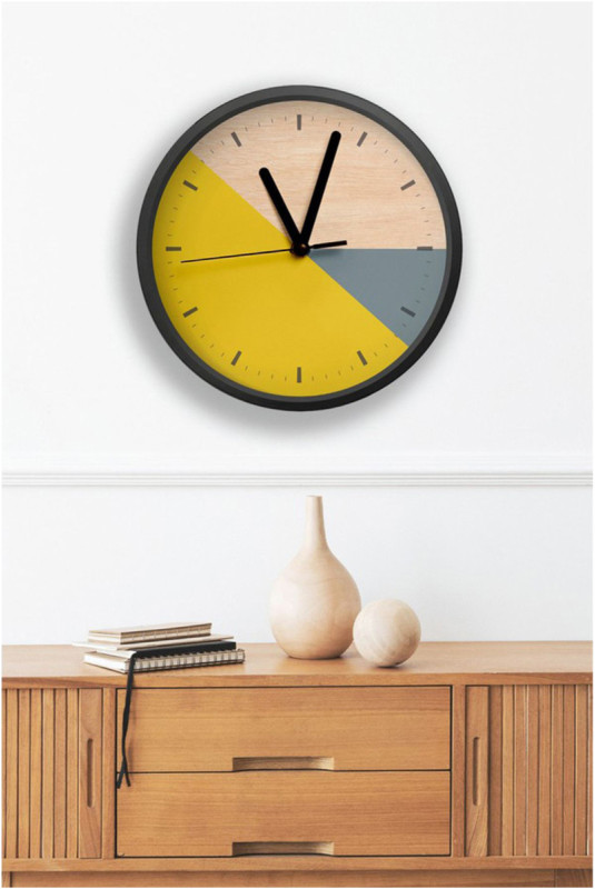 Horloge décorative en MDF - Multicolore