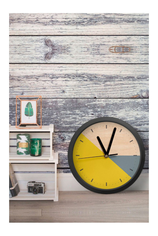 Horloge décorative en MDF - Multicolore