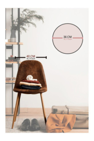 Horloge décorative en MDF - Multicolore