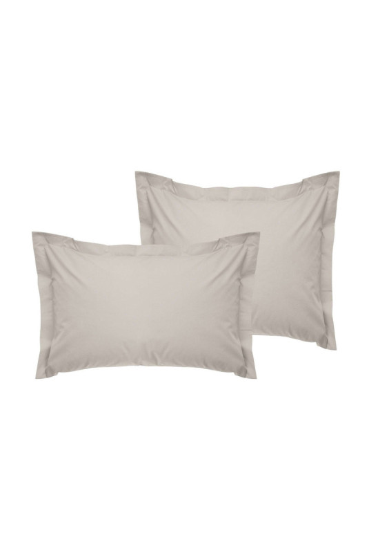 Ensemble de taies d'oreiller en satin Oxford (2 pièces) - 60x60+5cm