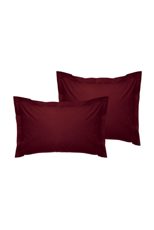 Ensemble de taies d'oreiller en satin Oxford (2 pièces) - 60x60+5cm