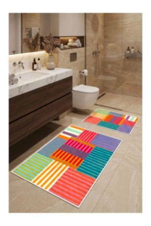 Ensemble de Tapis de bain (2 pièces) - Multicolore