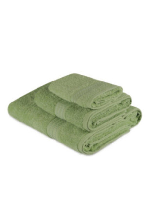 Ensemble de serviettes (3 pièces) - Vert